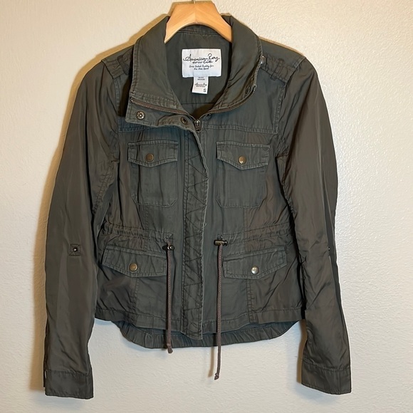 AMERICAN Rag Army Green Jacket - Picture 1 of 10
